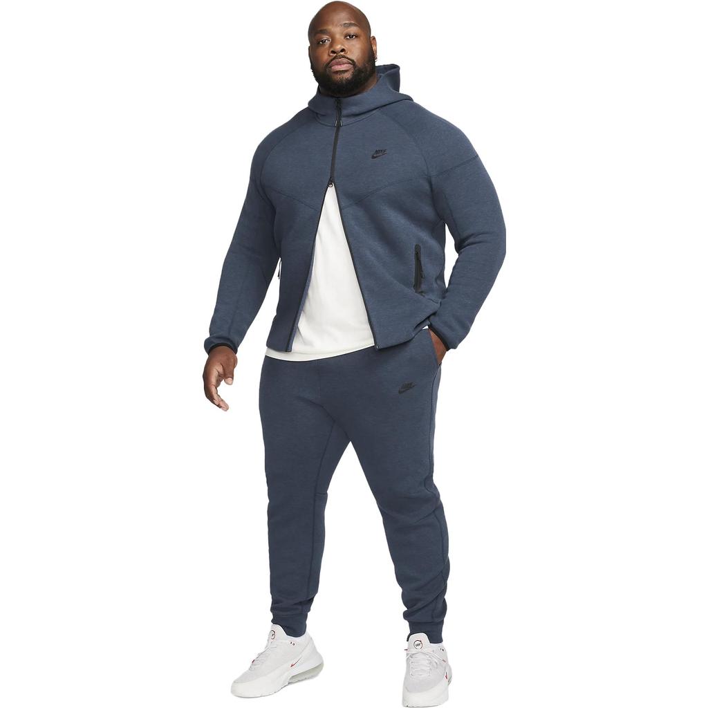 Nike Tech Fleece Sweatpants Obsidian Heather/Black Men Bottoms Blue FB8002-473