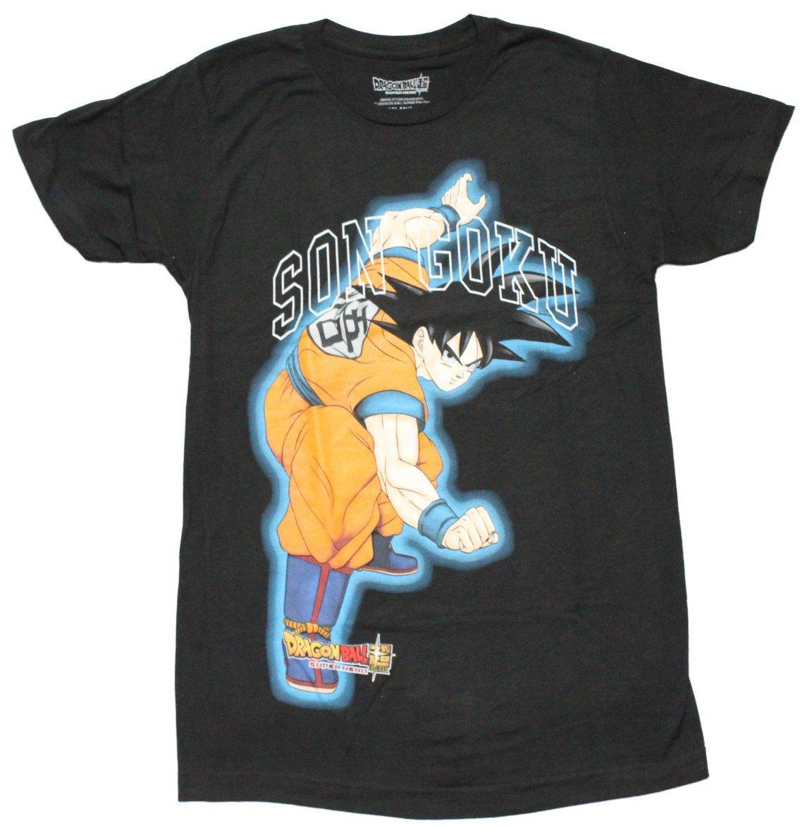 Dragon Ball Z New Adult T-Shirt - Son Goku Charging Stance S