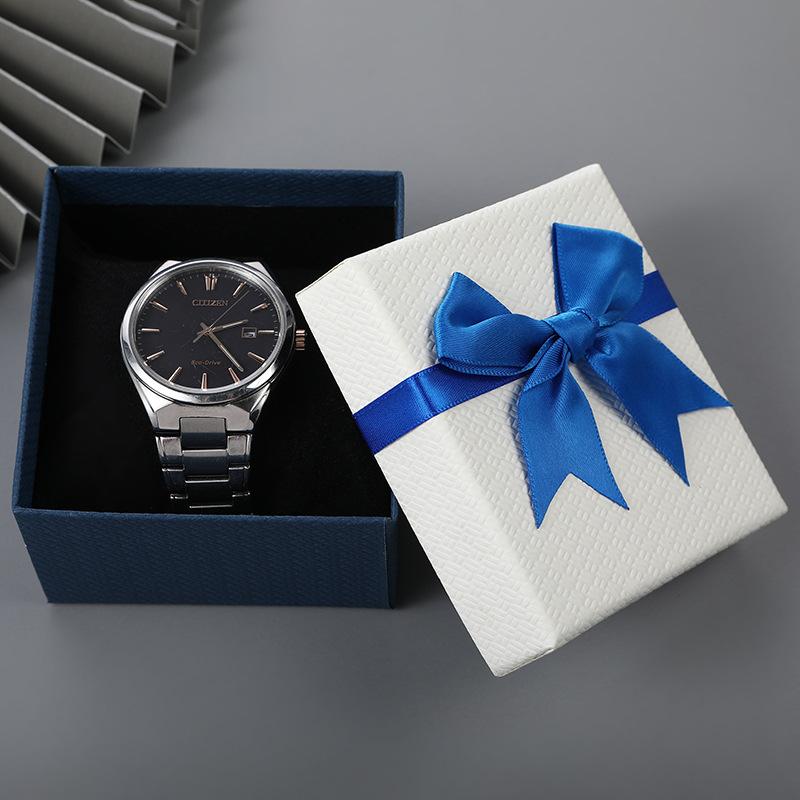 Packaging Box 9*8.5*5.5Cm Bow Bow Packaging Box Paper Watch, Earrings Box For Special Occasions Gift-Giving Jewelry Display