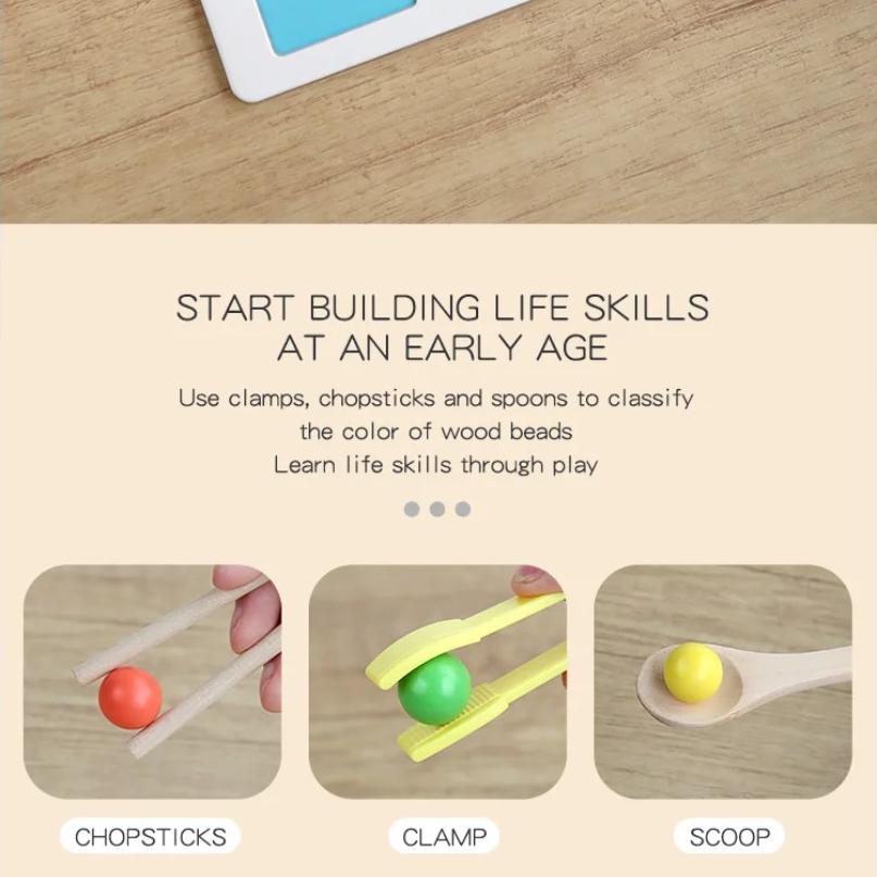 Montessori Digital Decomposition Clip Toy Mathematics Props Baby Digital Cognitive Pairing Puzzle IChildren's Fine Action Toys