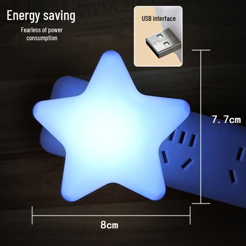 Veilleuse LED USB en forme de cœur avec batterie externe - Blanc, Chaud, Bleu, Rose pour chambre ou table de dortoir