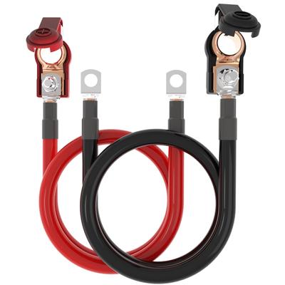 SHIERLENG 2 AWG Gauge 35mm2 Battery Terminal Connector, 30cm Red