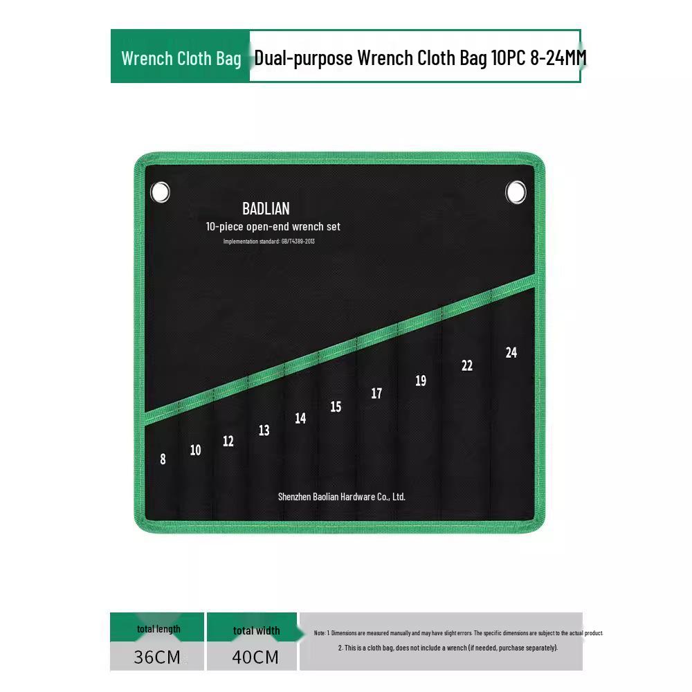 Baolian Multifunctional Tool Bag - Thickened Canvas Storage for Combination and Open-End Torx Wrenches