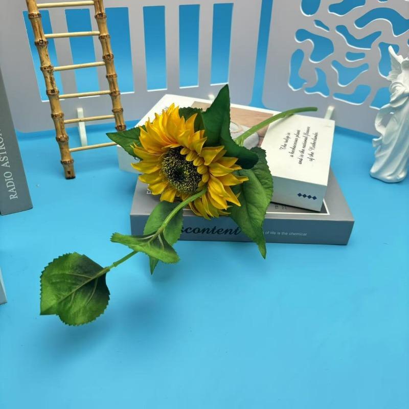 

Искусственный бонсай с подсолнухом Искусственный цветок Комнатные растения Украшения для дома Бонсай из дождевого камня Sunflower flower