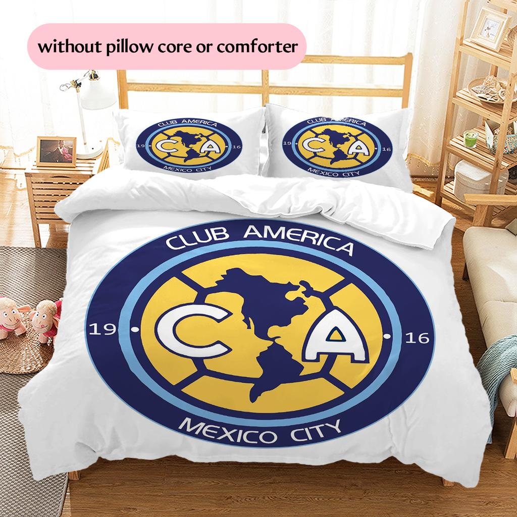 Club America Pattern Bedding Home Decoration Birthday Gift (1 * Duvet Cover + 2 * Pillowcase, Without Core)