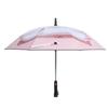 Portable Umbrella with Fan Reflective UPF 50+ Sun and Rain Umbrella 8 Ribs Folding Travel Umbrella with Cooling Fan