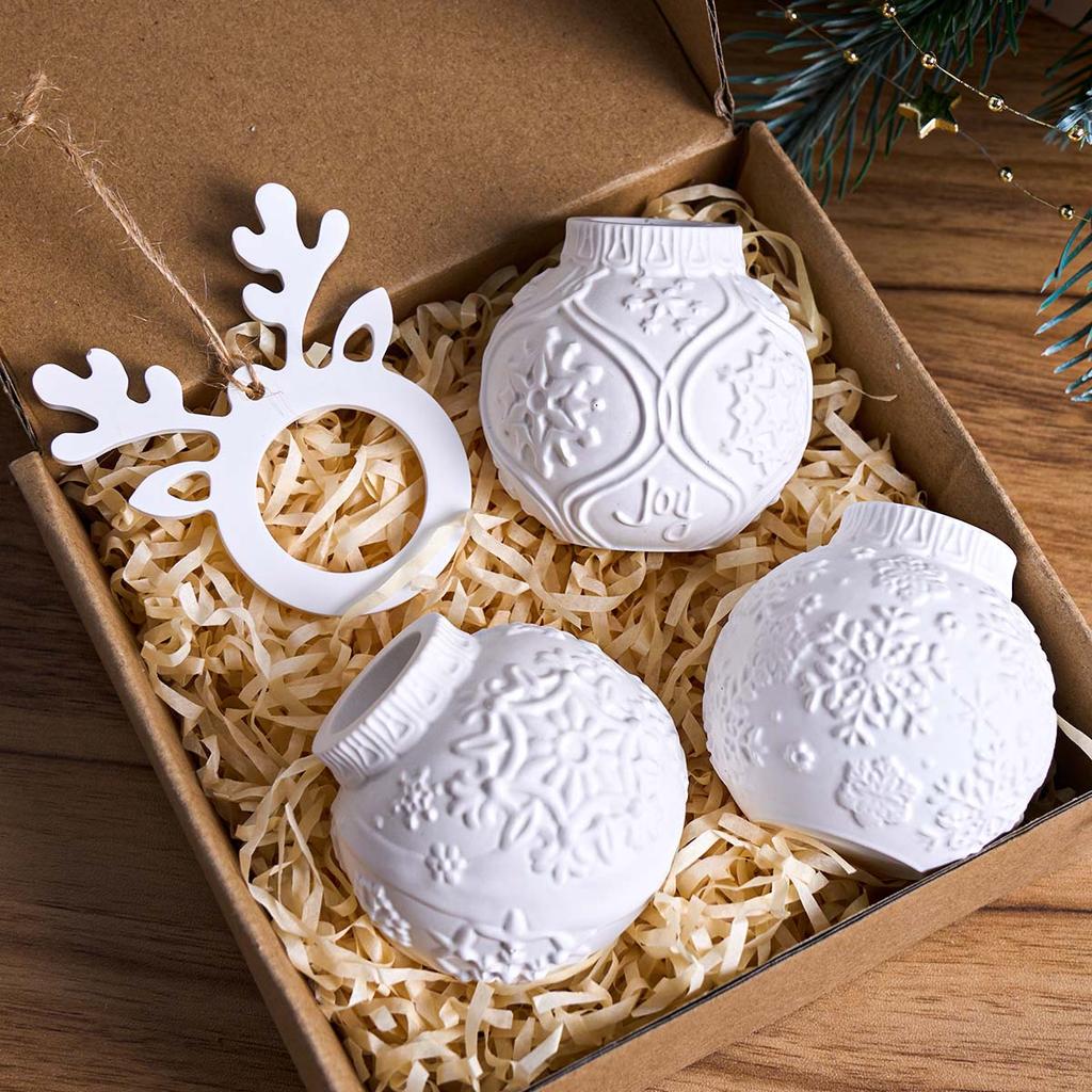 3D Embossed Lantern Snowflake Candle Holder Mold DIY Christmas Ball Snowflake Craft Making Plaster Resin Silicone Molds Home Dec