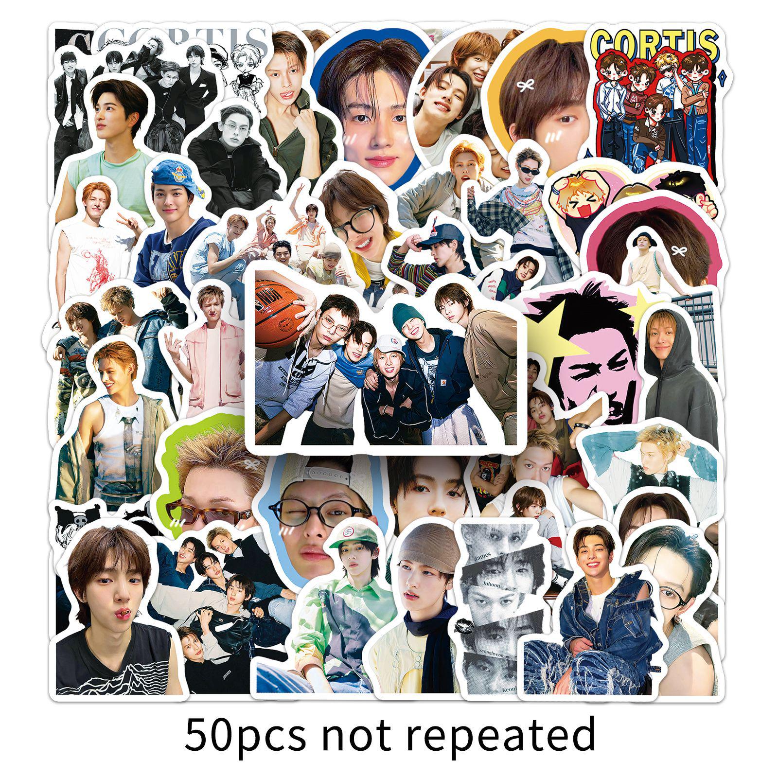 50 CORTIS Waterproof Stickers: Korean Idol Merchandise for Phones and Cups