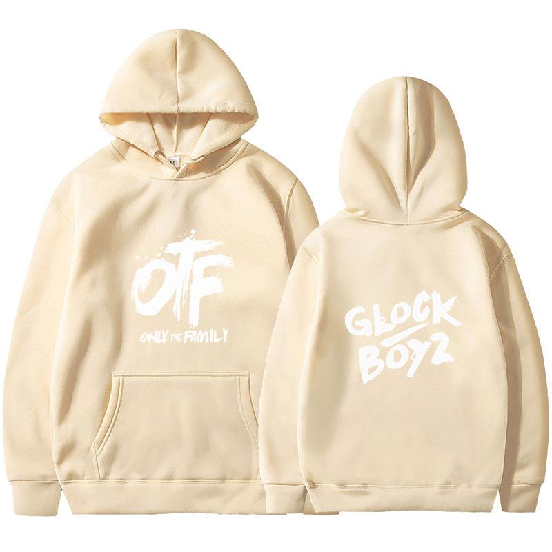 2025 new OTF letter print men's and women's hoodies spring and autumn goth casual comic pattern sweater