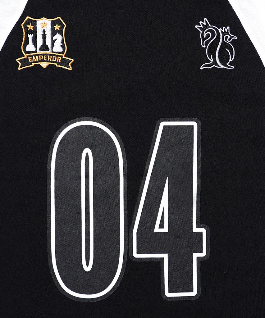 GAKKAI UNIONS Emblem Raglan Short Sleeve T-Shirt Black