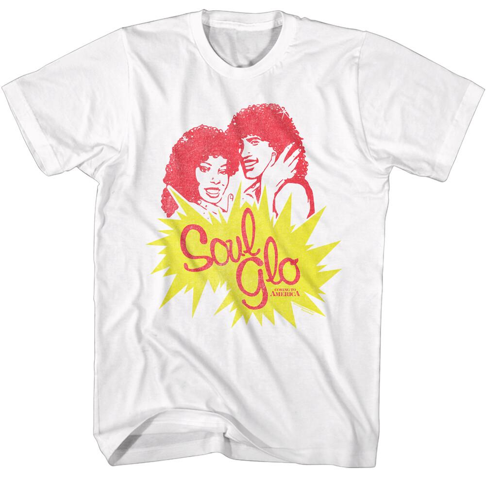 Coming To America Movie Soul Glo Jheri Curl Gel Pow Logo Men T Shirt M