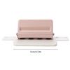 KW triO Handheld DIY Mushroom 4 Holes Punch Puncher Paper Cutter with Ruler 3 Sheets Punch Capacity for Office Home