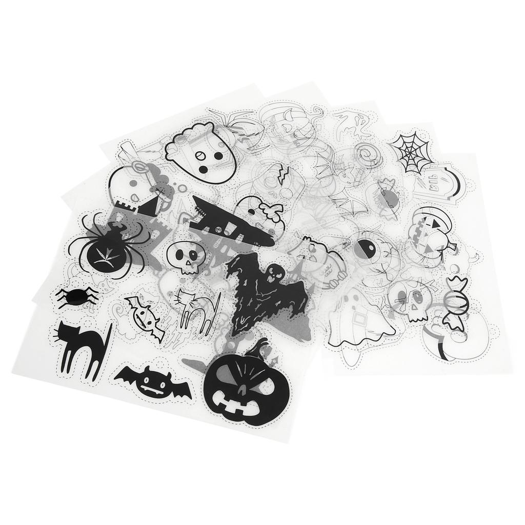 8Pcs Heat Shrink Sheets Halloween Style Wide Application Easy To Create Shrinky Paper Art Films for
