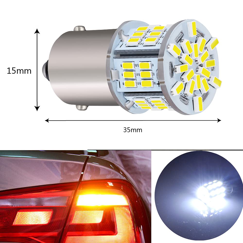 NAKOBO S25 Single 12V-24V G18 LED P21W BA15S Bulb LED