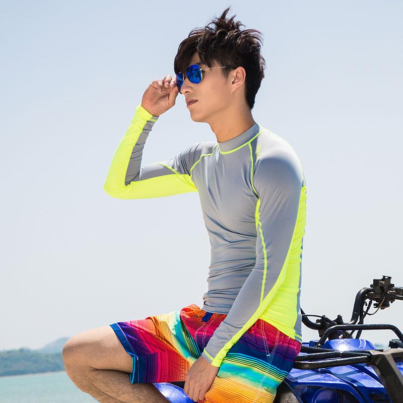 Diving swimsuit men s surfing suit snorkeling suit surfing suit outdoor split long sleeve sun protection men s jellyfish suit diving suit M