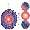 10 Inch Hanging Wind Spinner with Circular Design 360 Degree Rotating Hook for Balcony Lawn Garden Decor Creative Gift Idea