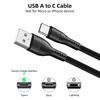 Câble USB-C - BOOLING - 1M - Nylon Tressé - 3A - Compatible Xiaomi Redmi 14C/13C/Note 13 5G/Redmi Note 14 5G