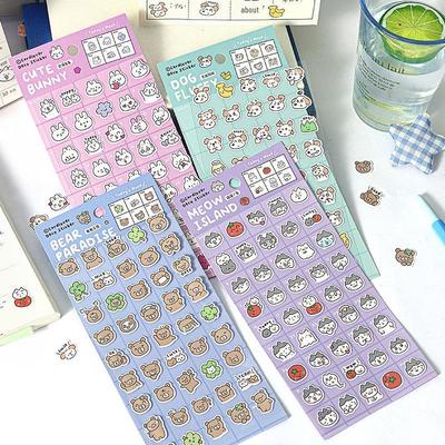 Xin's Lover Korean Style Cute Emoticon Paper Stickers - Bu Bu Mu Island Series, DIY Sealing Stickers.