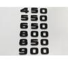 ABAZ1 Brilliant Shiny Gloss Black Letters Number Trunk Emblems 450 500 550 580 600 650 700 800 850 880 900