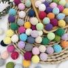 Wooden Cotton Crochet Beads 16mm 50pc Mix Color Beads for DIY Necklace Bracelet