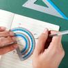 Strong Aluminum Ruler Set 1 Straight 2 Triangles 1 Protractor School Homework Art Projects Measure for Kids Adults