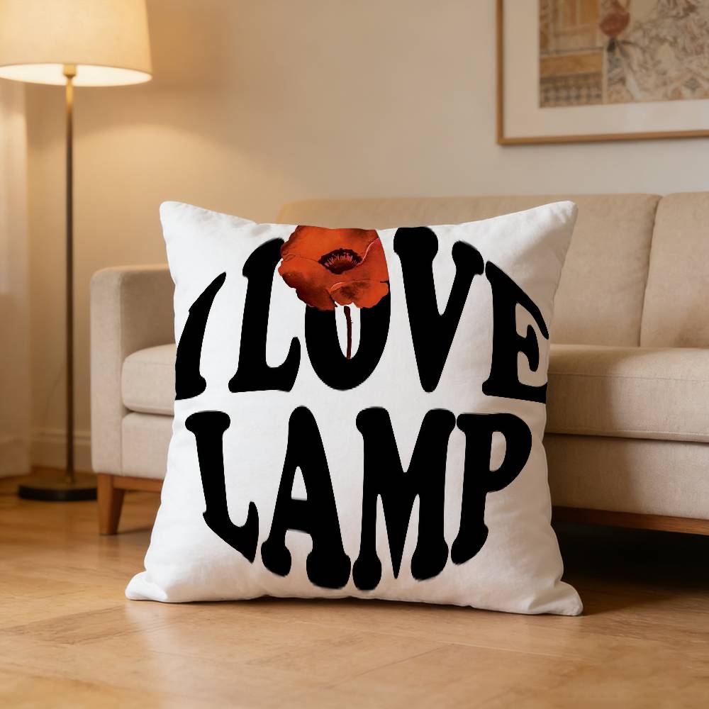 Band Lamp Lamp Genso Pillow Case for Sofa Living Room Home office Decor Protective Cover