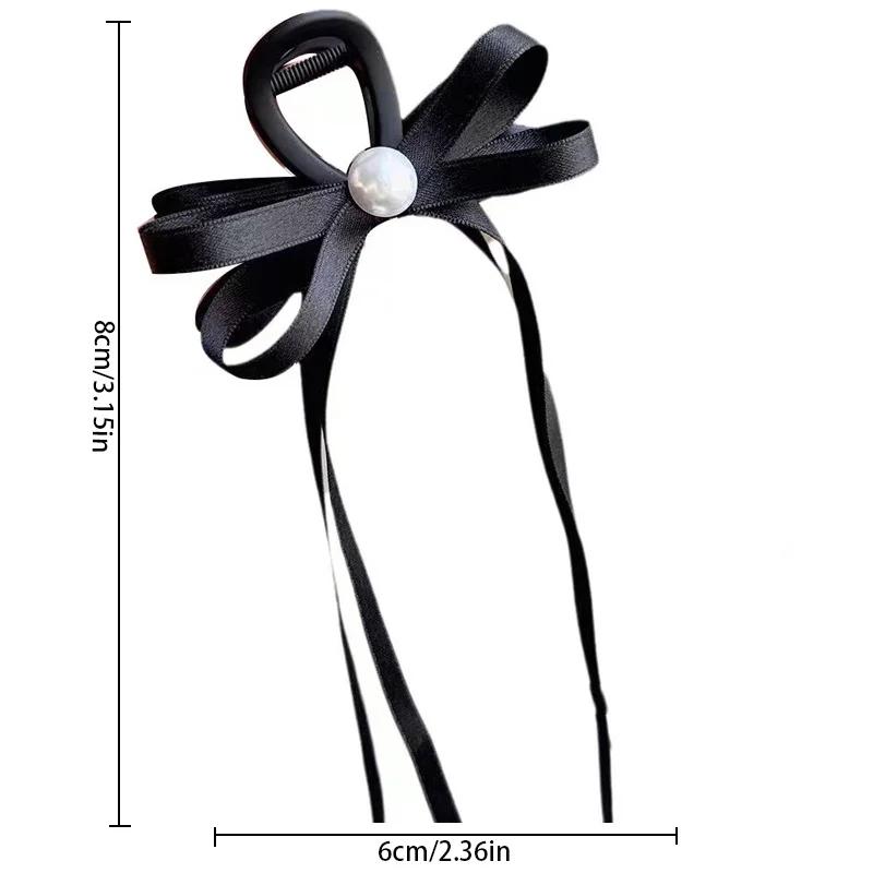 Fairy Bowknot Hair Clips Ribbon Women Ballet Art Streamer Clamp Hairpin Bow Shark Cawl Clips Girls Hair Accessories Jewelry