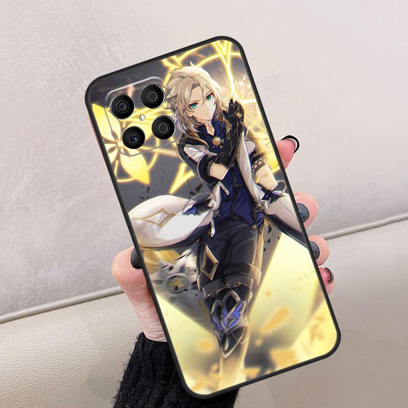 Genshin Impact Albedo For Honor Magic 8 7 5 6 Lite Case For Honor 200 400 Pro X9d X9c X9b X9a X8c X8b 70 90 Win RT