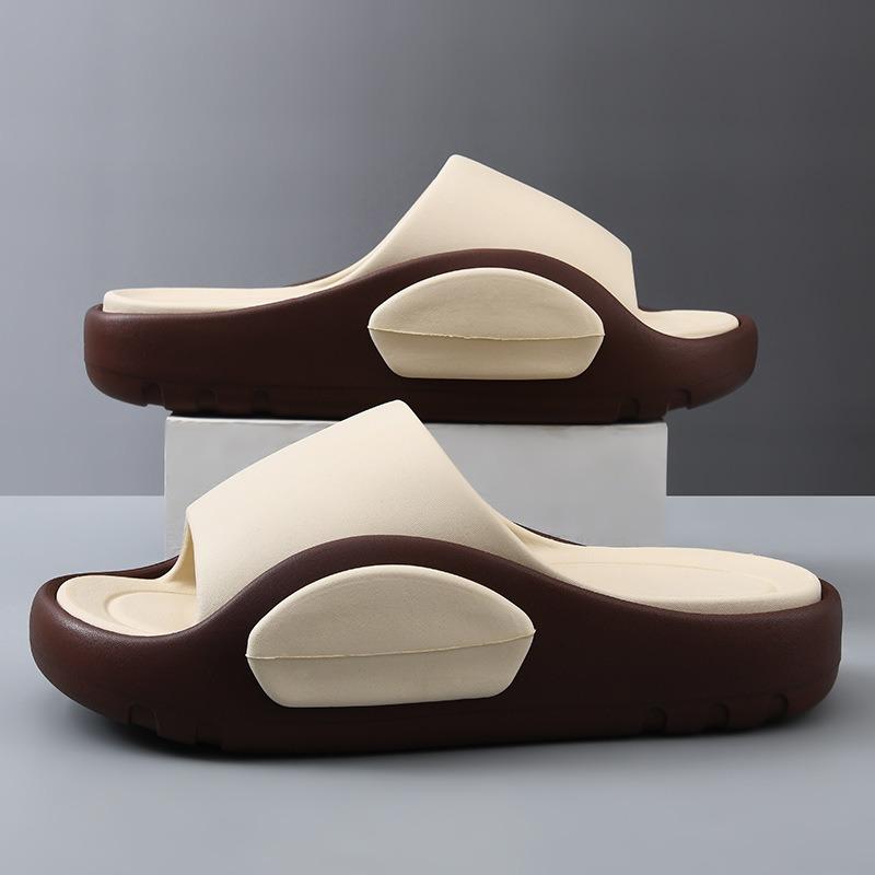 New slippers men's summer fashion simple outer wear thick bottom non-slip outdoor sports leisure beach men's one-word drag