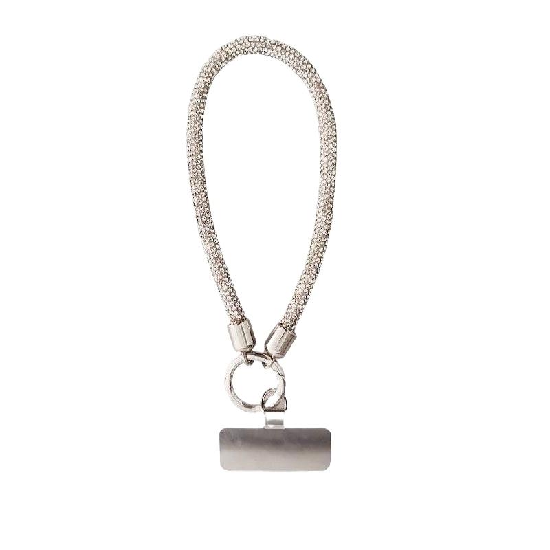 Mobile Phone Lanyard Lanyard Clip Short Pendant High-end Luxury Bold Rhinestone Strong Universal Fashion Wrist Sling 1
