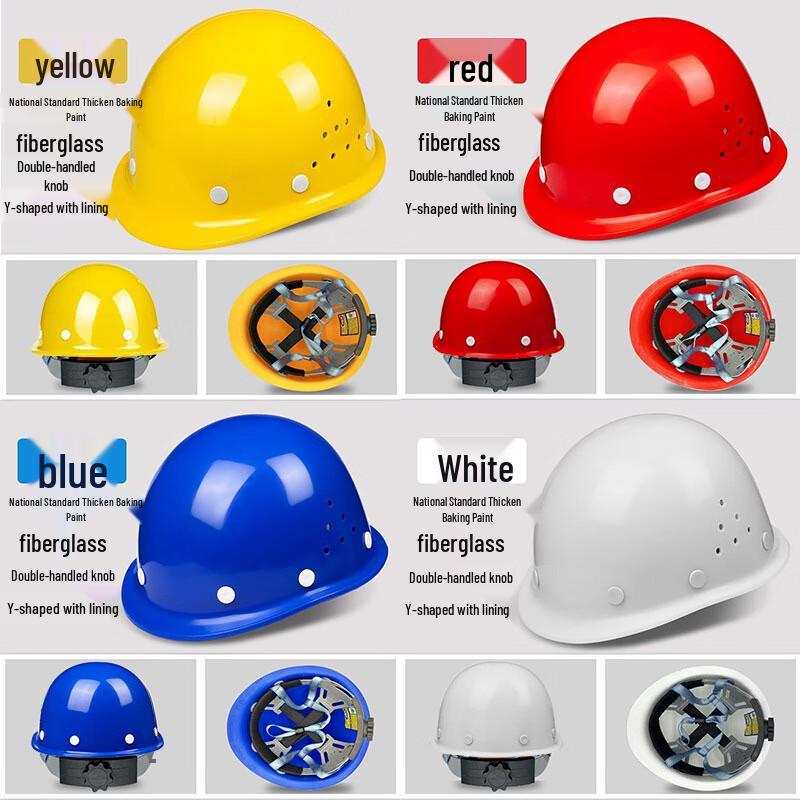 Milin Lightweight Fiberglass Breathable Construction Safety Helmet