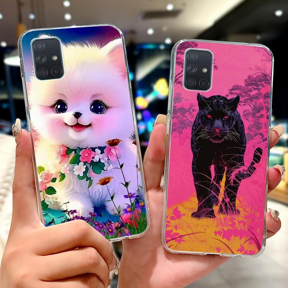 For Samsung Galaxy A31 A51 A71 Case A315F A515F A715F New Luxury Painted Cover Soft Silicone Case For Samsung A51 A 31 71 Fundas