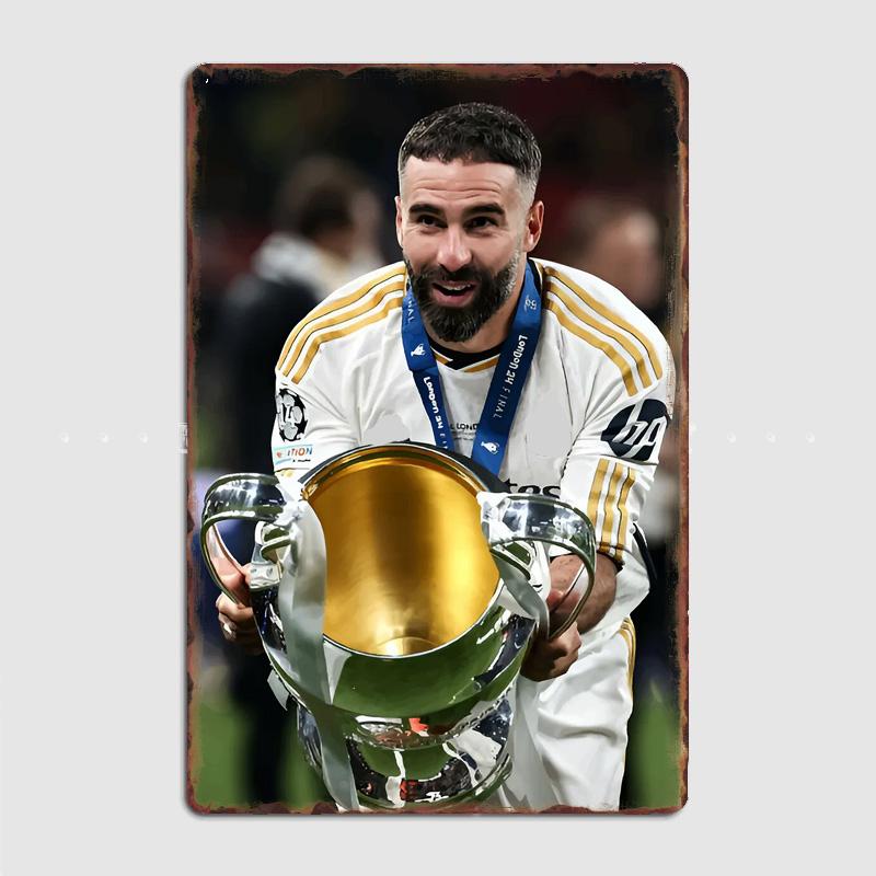Karim Benzema Football Player Vintage Retro Metal Poster Sign Garage Club Custom Wall Decor Tin Room Decor Home Decor