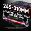 BEVINSEE Adjustable Front Sway Bar End Link Kit (245mm To 310mm), for BMW E46 Z4 E85/E86, Replace for 31356780847,31351095694