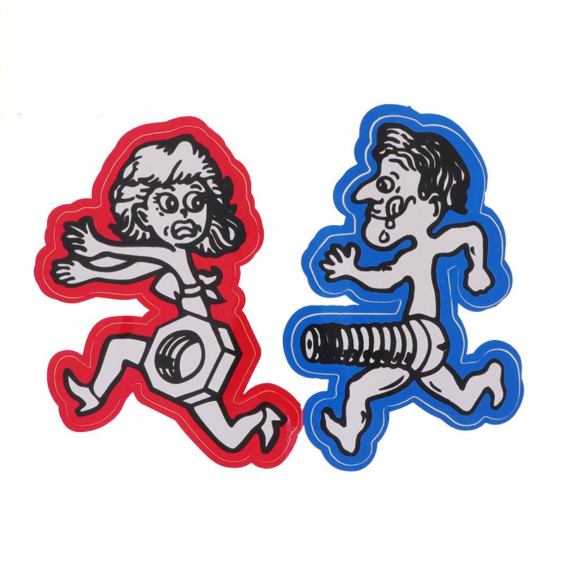 Car Sticker Funny Creative Men Chase Women Nuts Bolts Automobiles Motorcycles Exterior Accessories Vinyl Decals,19cm*14cm