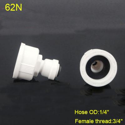 1/4" 3/8" OD Hose Tube 1/4" 1/2" 3/4" 1/8" Plastic Pipe Quick Connectors RO Water Connector Fittings Reverse Osmosis System