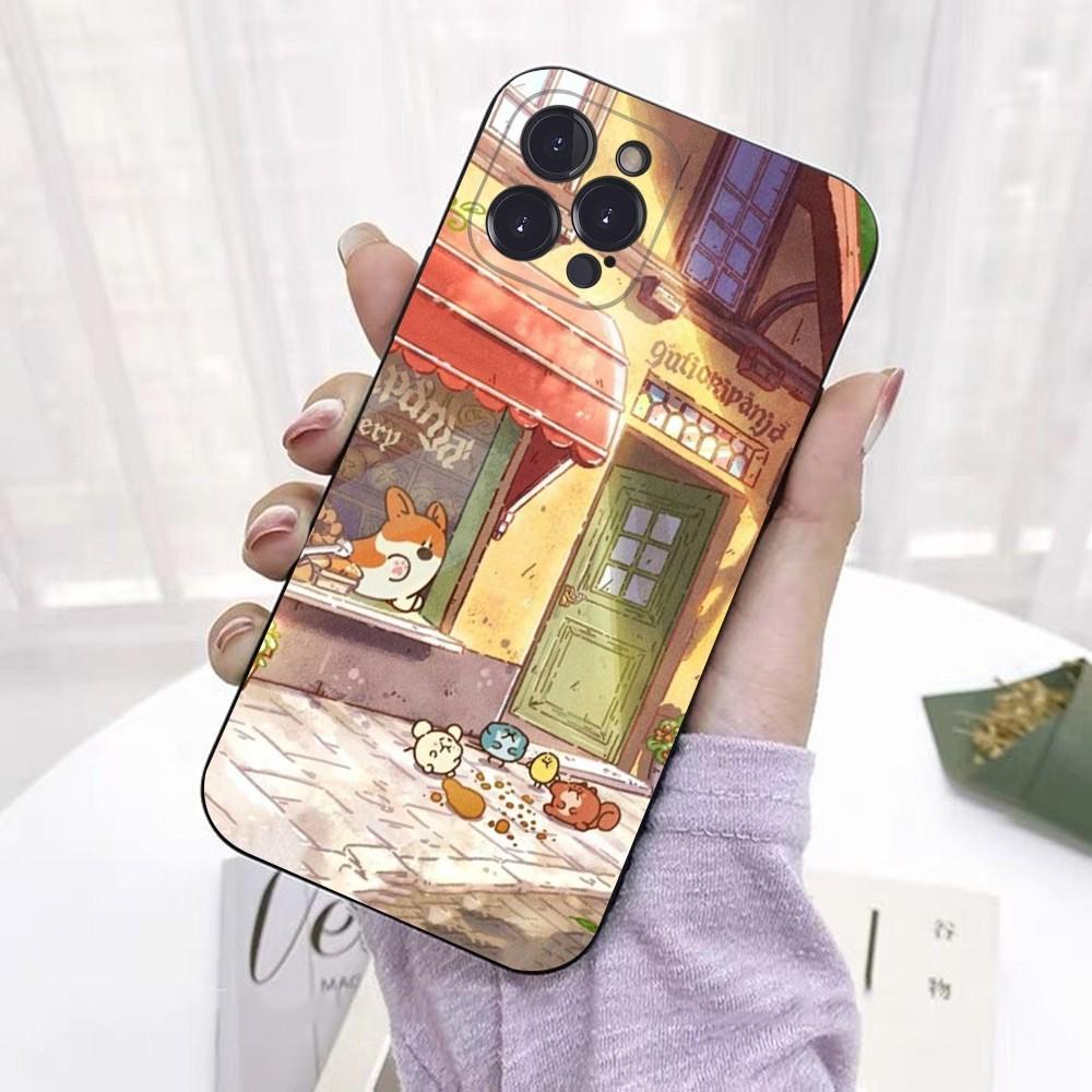 Cute Corgi  Phone Case For iPhone 6 7 8 Plus 11 12 13 14 Pro SE 2020 MAX Mini X XS XR Back Funda Cover