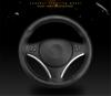 DIY Steering Wheel Covers/ Soft Real Leather Braid On the Steering-wheel of Car