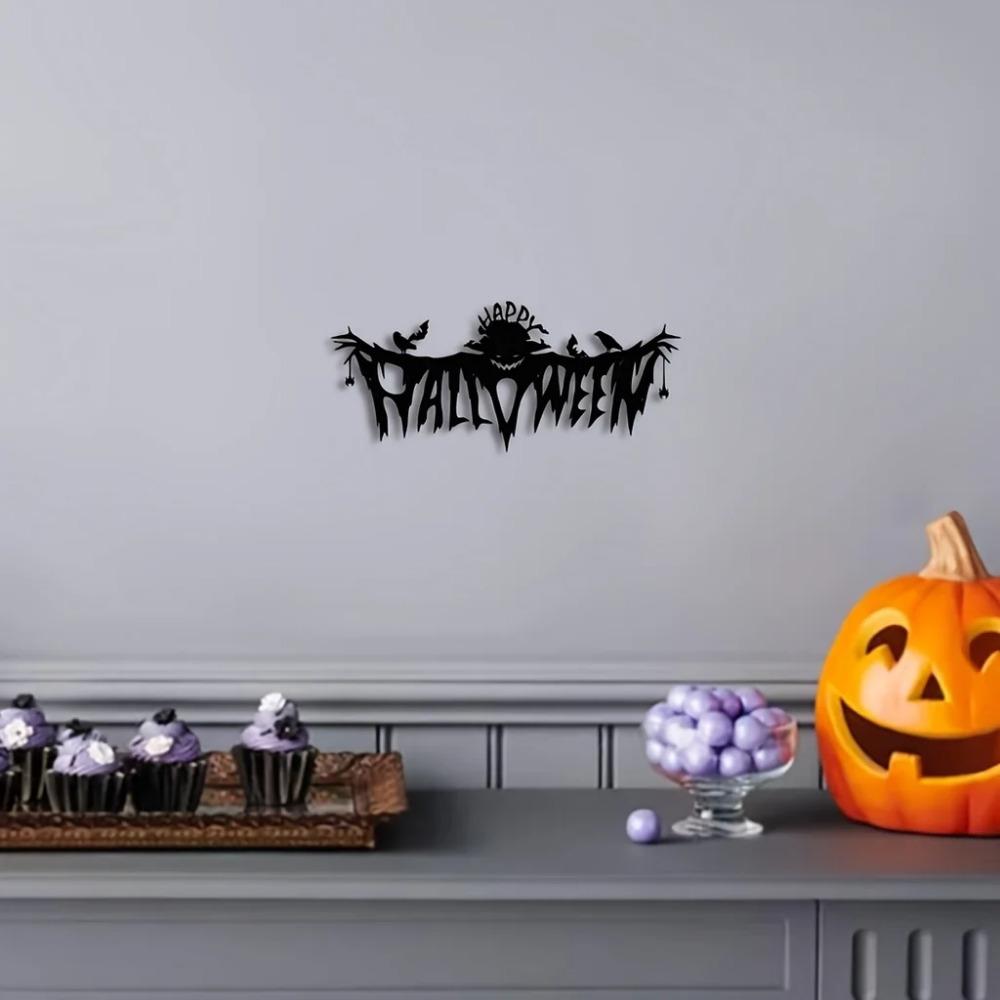 1 шт. Декор на тему Хэллоуина - жуткое настенное искусство для гостиной в помещении — фото 6