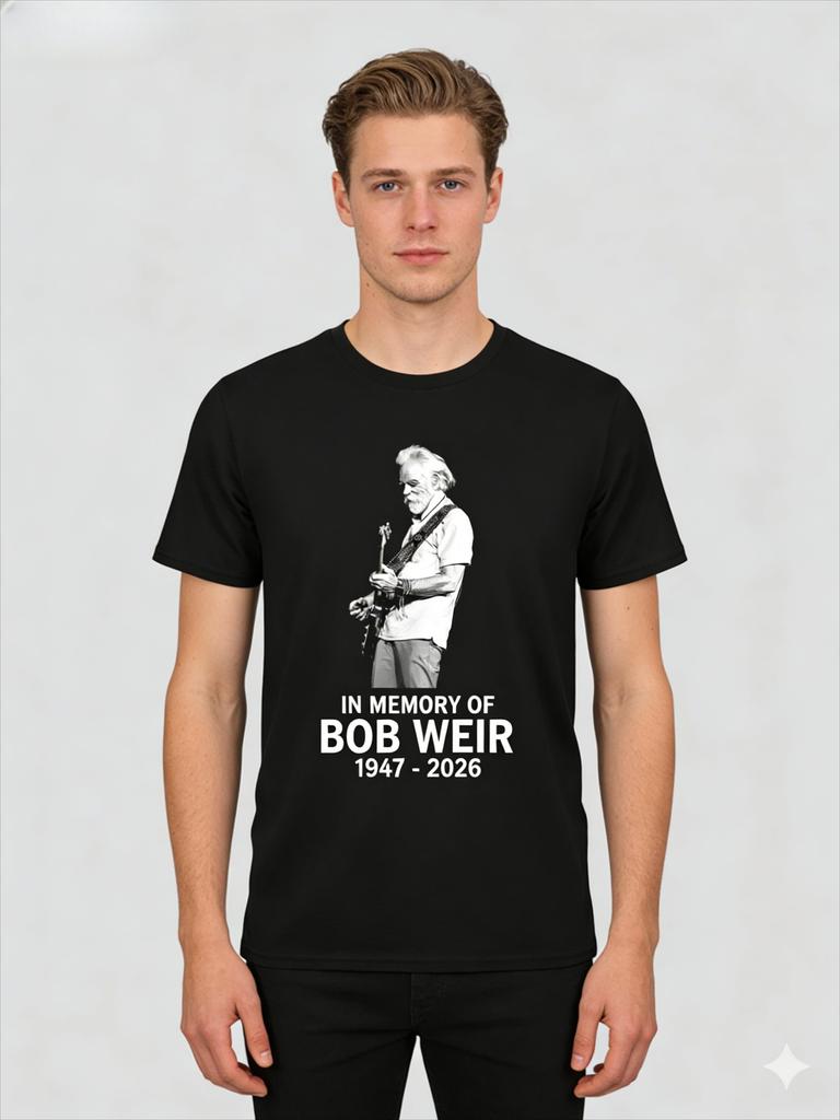 SpringSummer 2026 New Hot Rip Bob Weir 19472026 Tshirt S4XL Commemorating Rock Legend Comfortable Breathable Short Sleeve Top