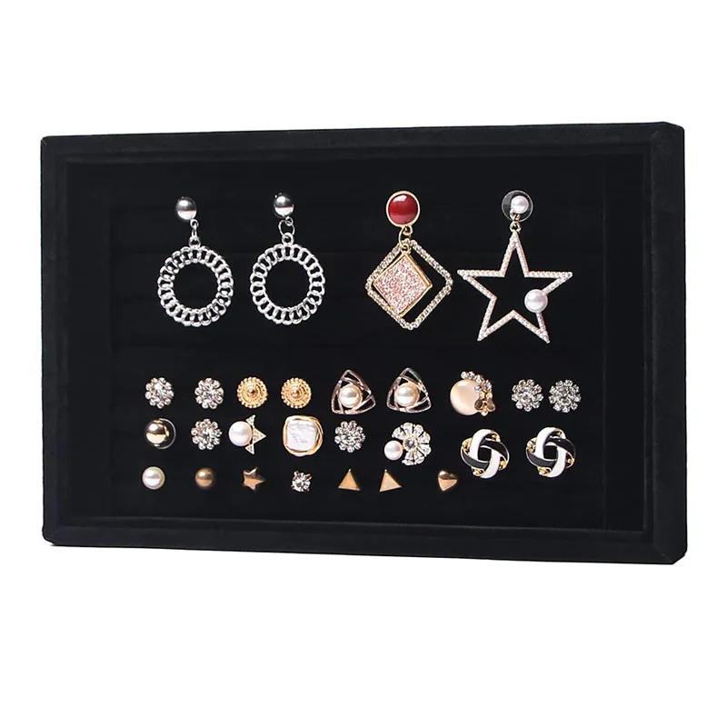 Ring Holder Display Tray Jewelry Organizer Stands for Selling Rings Earrings Show