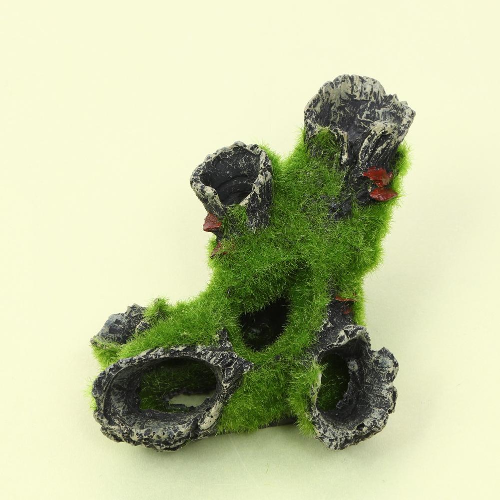 Resin Fish Tank Decoration Imitates Moss Trees To Avoid Houses