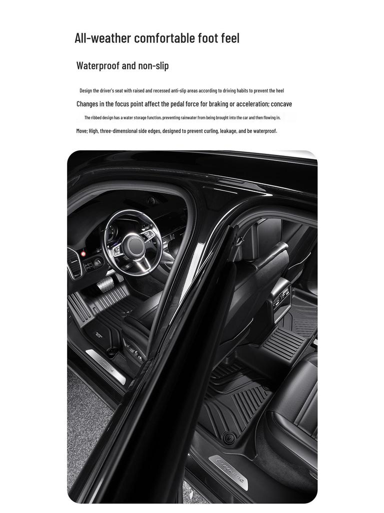 Volkswagen TPE Car Floor Mats for Tiguan L, Sagitar, Bora, Lavida, New Sagitar, T-Cross, Polo, Talagon, Lamando, Teramont