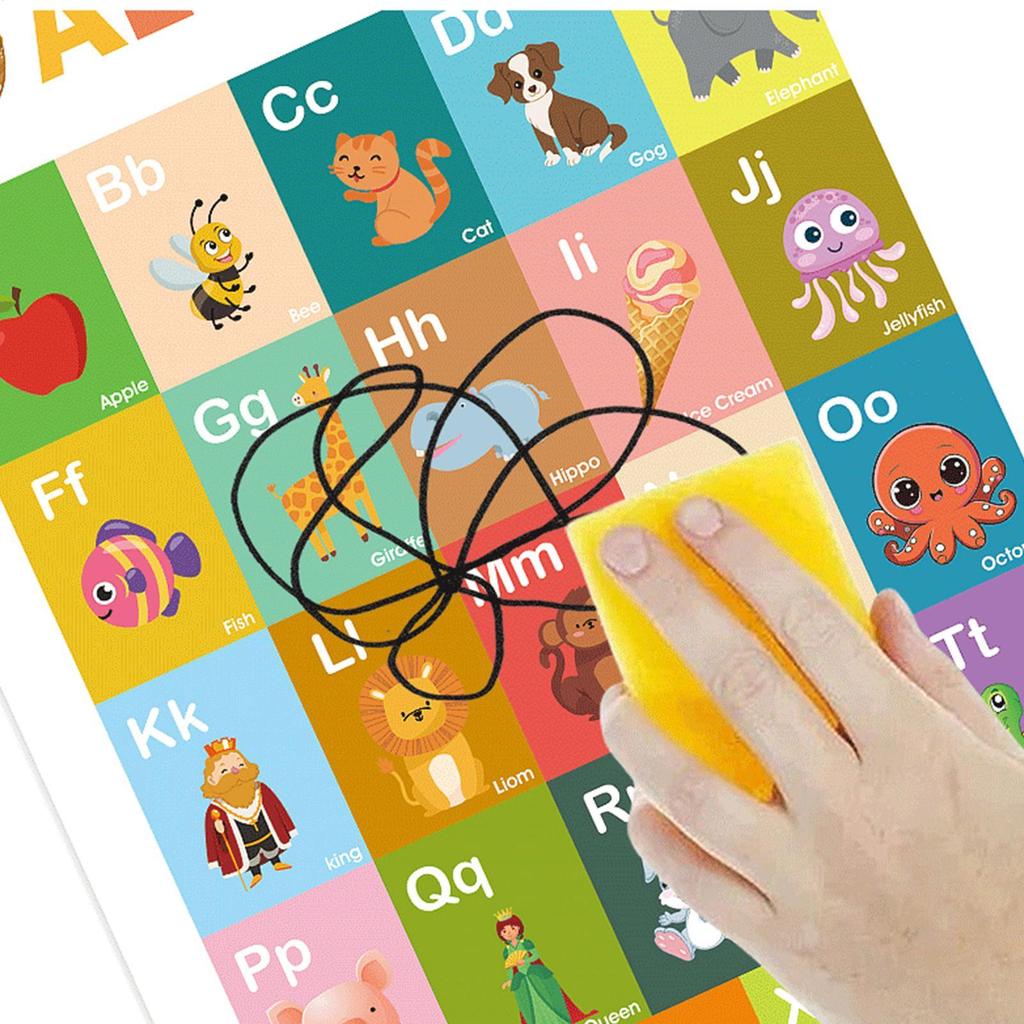 Preschool Learning Posters School Educational Charts 12 Pieces Time Numbers Letters Charts For Travel Boy Preschoolers Develop