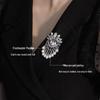Elegance Pearl & Zircon Tassel Brooch - Luxury Fashion Pin for Suit Jackets