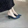 New Style Designer Summer Denim Women Sandals Fashionable Shallow Slip On Singbacks Shoes Ladies Outdoor Dress Gladiator Pumps