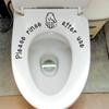 Personalized Simple Sketch Gestures and English Slogans for Bathroom Toilet Beautification Stickers