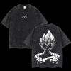 Anime Dragon Ball Cosplay Πλυμένο T-Shirt Βαμβακερό Κοντομάνικο Φαρδύ Μεγάλο Casual Αθλητικό Γυμναστικής T-Shirt Ανδρικά Ρούχα Harajuku