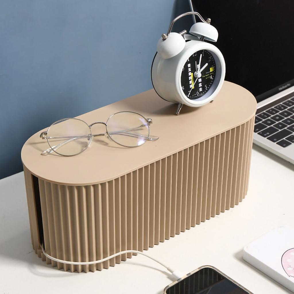 Organizér na kabely Velkokapacitní Odolný ABS Odnímatelný kryt Izolovaný Box pro správu kabelů pro PC TV Spotřebiče
