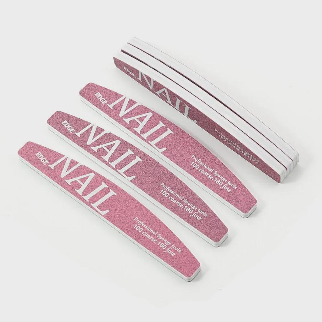 Professional Manicure Nail File and Buffing Set: Sponge, Scrub, and Sanding Strips for Polishing and Smoothing Nails